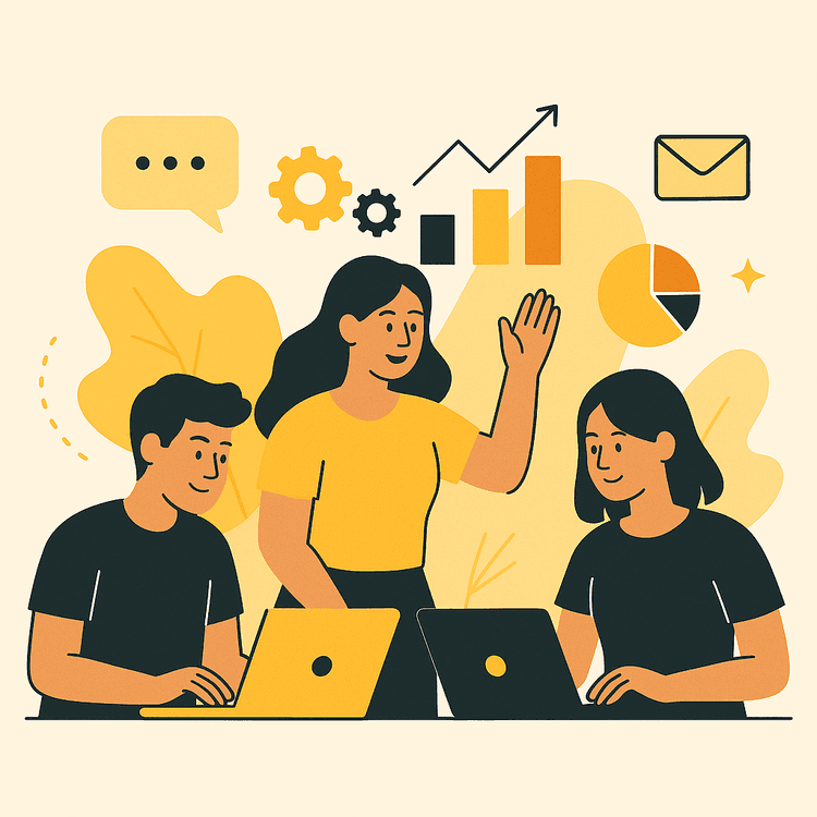 Team Collaboration Illustration